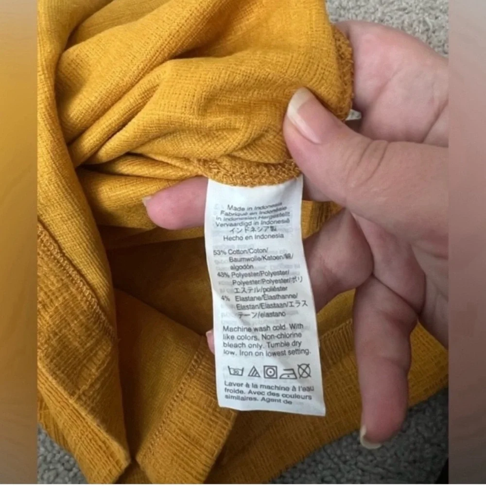 Madewell Knit Apron Cami Dress – Yellow Gold – Women’s XXL NWT - Picture 7 of 9